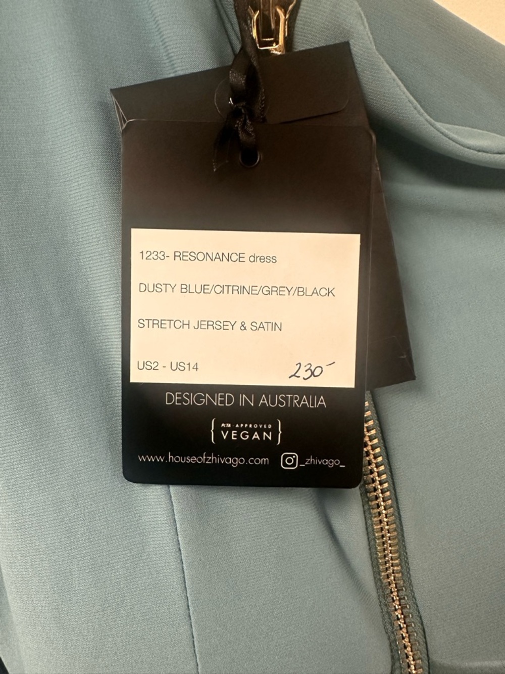 Zhivago Elegant green  half Sleeveless Dress - Picture 7 of 9